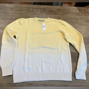 Loft Ombré cotton sweater size Large